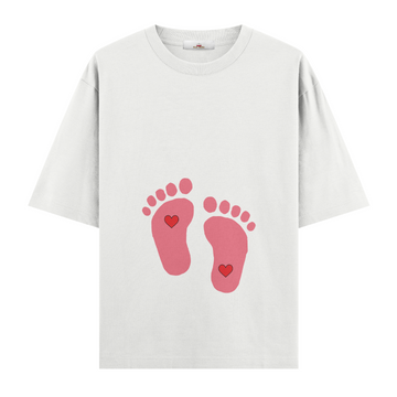 Baby Feets Girl - Hamile Oversize Tshirt