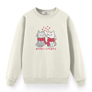 Merry Catmas - Premium Oversize Sweatshirt