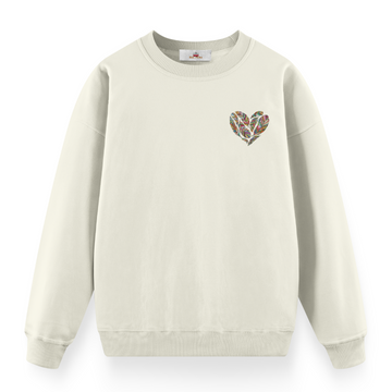 Feather Heart - Premium Oversize Sweatshirt