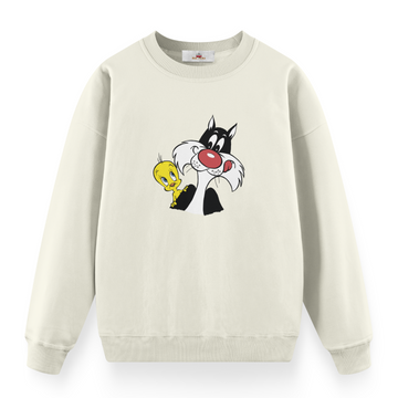 Slyvester and Tweety - Premium Çocuk Sweatshirt