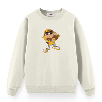 Tasmania Devil Street - Premium Oversize Sweatshirt