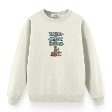 Sign Board - Premium Oversize Sweatshirt
