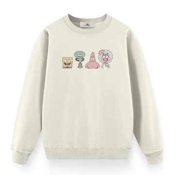 Spongebob Friends - Premium Çocuk Sweatshirt