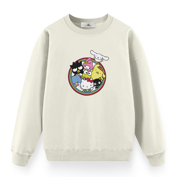 Hello Kitty Circle - Premium Çocuk Sweatshirt