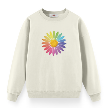 Rainbow Daisy - Premium Çocuk Sweatshirt