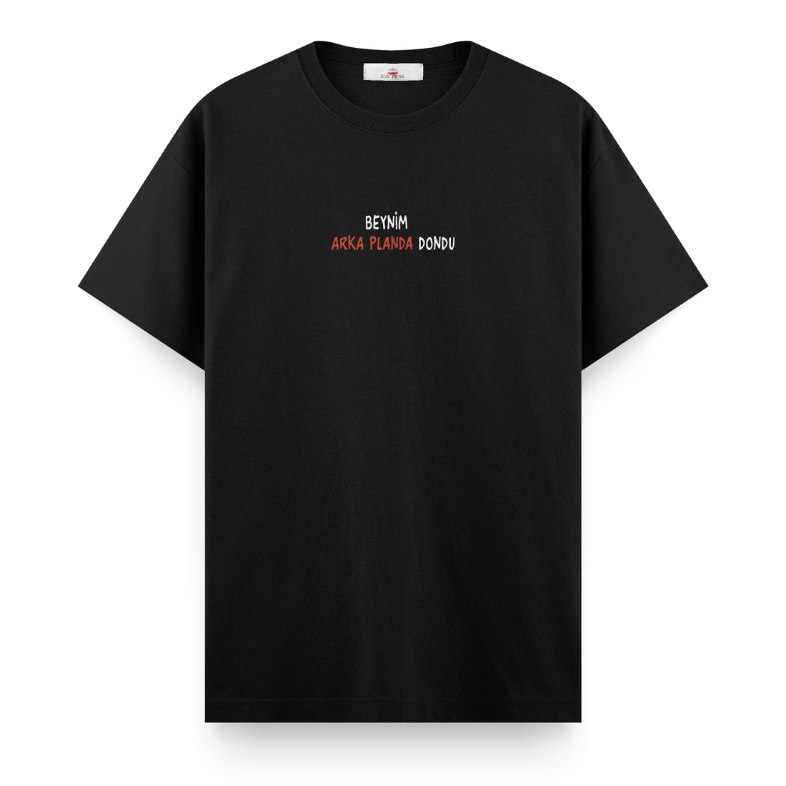 Beynim Arka Planda Dondu - Regular Tshirt