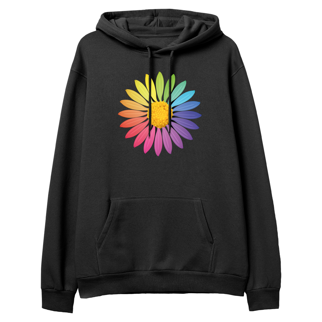 Rainbow Daisy - Hoodie - Regular